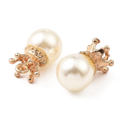 (Defective Closeout Sale: Some Glue Overflow) Resin Imitation Pearl Pendants LS-FIND-XCP0002-45A-1