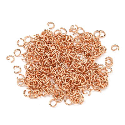 304 Stainless Steel Open Jump Rings STAS-O107-06RG-C-1