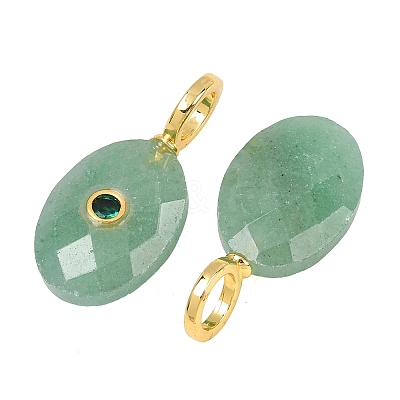 Natural Green Aventurine Pendants G-F837-05D-1
