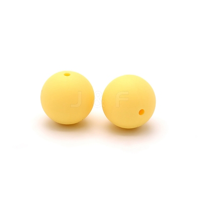 Silicone Beads Round Rubber Bead 15MM Loose Spacer Beads for DIY Supplies Jewelry Keychain Making FIND-SX0001-166-1