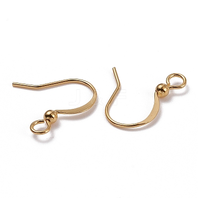 Brass Earring Hooks X-KK-F824-016G-1