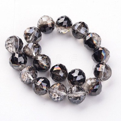 Electroplate Glass Bead Strands EGLA-J140-HP02-14mm-1