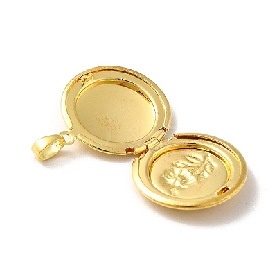 Rack Plating Brass Locket Pendants LS-KK-I688-01G-1
