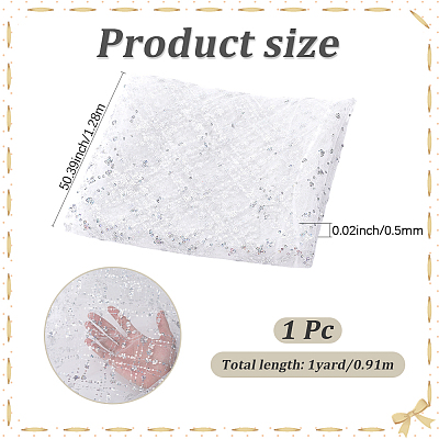 Polyester Sequin Fabrics DIY-WH20048-027B-1