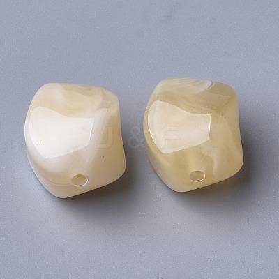 Acrylic Beads X-OACR-T007-08C-1