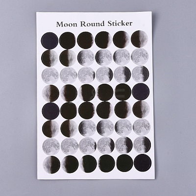 Polka Dot Pattern Decorative Labels Stickers DIY-L037-A01-1