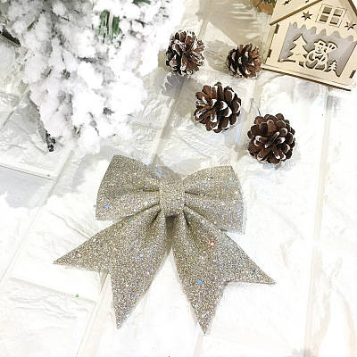 Glitter Foam Bowknot Ornament Accessories FIND-N005-04A-1