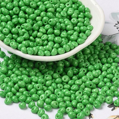 6/0 Opaque Baking Paint Glass Seed Beads SEED-M012-02A-06-1