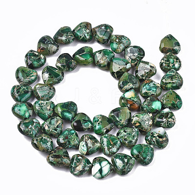 Natural Imperial Jasper Beads Strands X-G-S366-065C-1