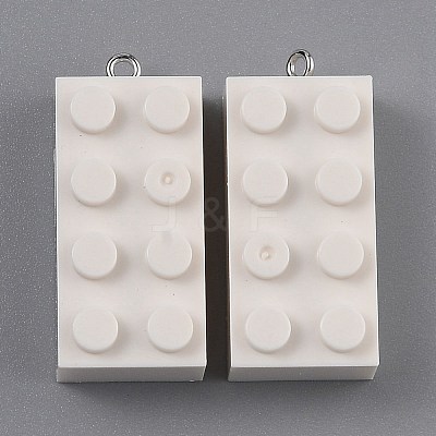Opaque Acrylic Pendants MACR-B0001-02O-1