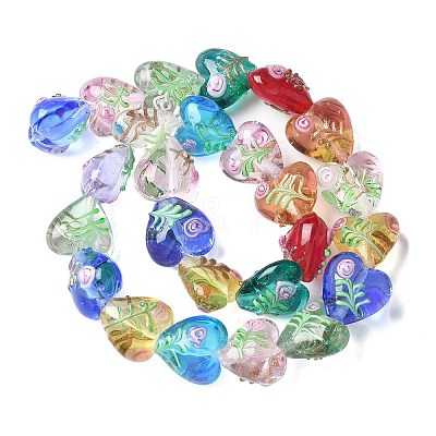 Handmade Transparent Lampwork Beads BLOW-D300-07A-1