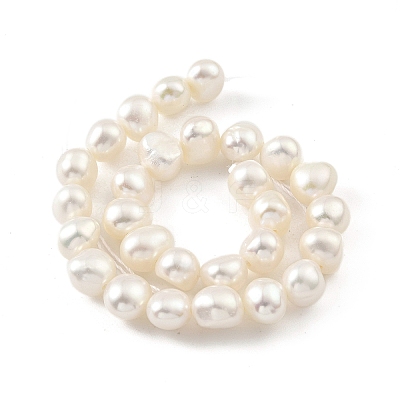 Natural Cultured Freshwater Pearl Beads Strands PEAR-A006-07H-X-1