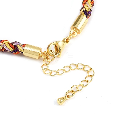 4MM Braided Nylon Cord Bracelets FIND-A057-01G-20-1