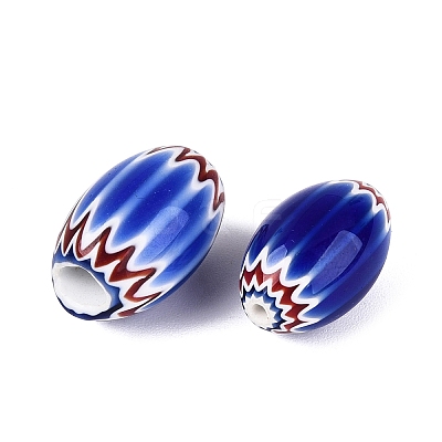 Handmade Millefiori Glass Barrel Beads LA-N002-05A-1
