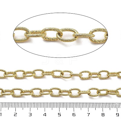 Ion Plating(IP) 304 Stainless Steel Oval Link Chains CHS-G039-03G-1