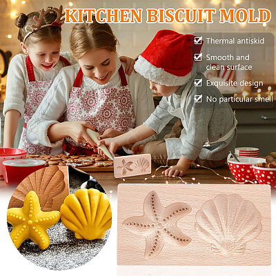 Wooden Cookie Molds DIY-WH0304-967-1
