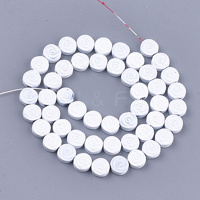 Spray Painted Non-magnetic Synthetic Hematite Beads Strands G-T116-24-16-1