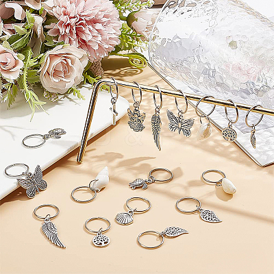 33Pcs Ocean Theme DIY Hair Accessories PALLOY-PH01468-1