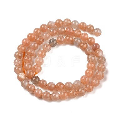 Natural Multi-Moonstone Beads Strands X-G-J157-6mm-06A-01-1