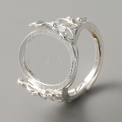 Adjustable Brass Pad Ring Settings KK-WH0045-037S-1