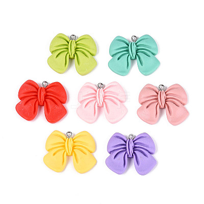 Opaque Resin Pendants RESI-T059-09-1