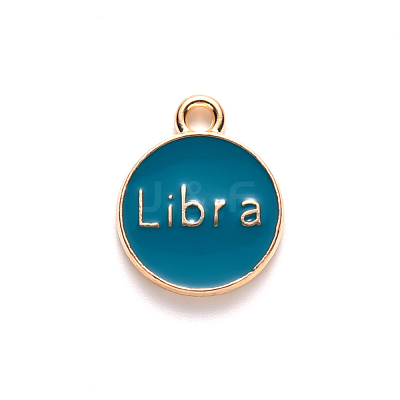 Alloy Enamel Pendants ENAM-S124-01B-05K-1