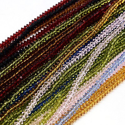 Glass Beads Strands EGLA-J027-M-1