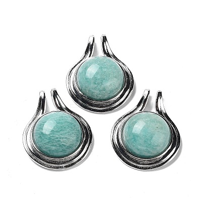 Natural Amazonite Pendants G-M405-06P-08-1