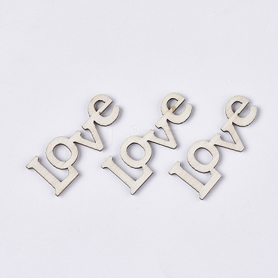 Valentine's Day Theme Laser Cut Wood Shapes WOOD-T011-41-1