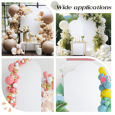 2Pcs 2 Styles Polyester Wedding Arch Cover Cloth FEPA-CN0001-02A-1