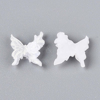 Luminous Flower Resin Cabochons CRES-T025-10A-1