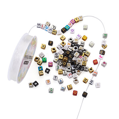 DIY Children's Day Gift Stretch Bracelets Kits DIY-CW0001-02-1