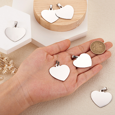 201 Stainless Steel Stamping Blank Tag Pendants STAS-TA0004-03-1