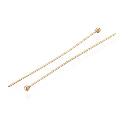304 Stainless Steel Head Pins STAS-T065-45mm-20G-1
