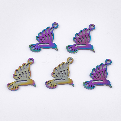Ion Plating(IP) 304 Stainless Steel Pendants STAS-Q201-JN217-1