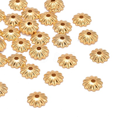 Brass Bead Cap X-KK-P032-06-NR-1