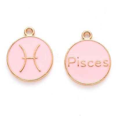 Alloy Enamel Pendants X-ENAM-S124-01A-09H-1