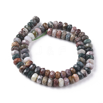 Natural Ocean Jasper Beads Strands G-F668-01-B-1
