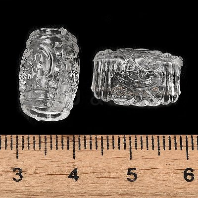 Transparent Acrylic European Beads TACR-G048-07-1