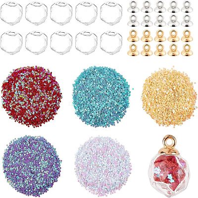 DIY Glass Pendant Making Kits DIY-CA0001-38-1