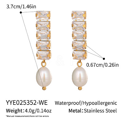 304 Stainless Steel Oval Stud Earrings HE5353-4-1