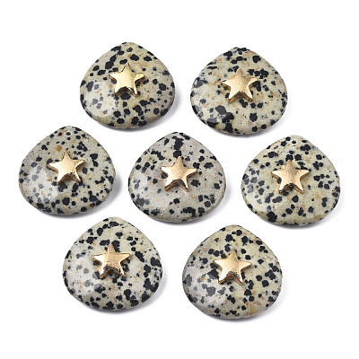 Natural Dalmatian Jasper Pendants X-G-N326-132-04-1