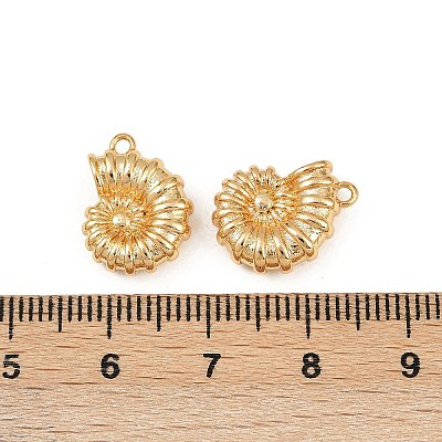 Ocean Theme Brass Charms KK-F902-07B-G-1