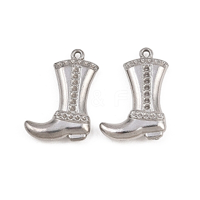 304 Stainless Steel Pendant Rhinestone Settings STAS-B167-19P-1
