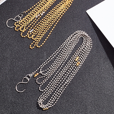Brass Volleyball Net Height Measurement Ball Chain TOOL-WH0134-91GP-1
