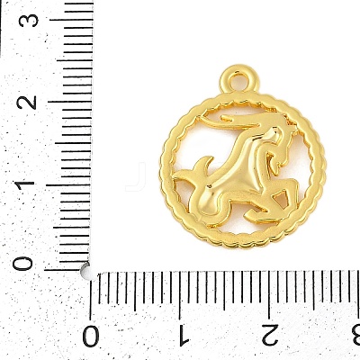 Twelve Constellations Alloy Pendants PALLOY-Q006-01C-G-1