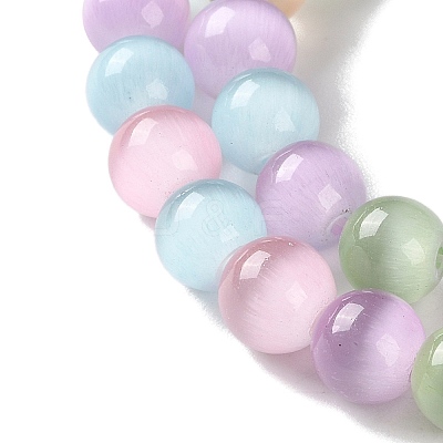 Cat Eye Beads Strands X-CE-P004-A-8mm-1