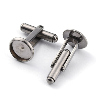 Tarnish Resistant 304 Stainless Steel Cuff Buttons STAS-Z015-33D-1
