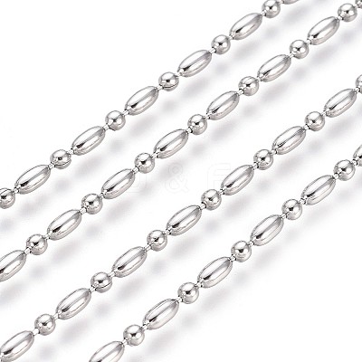 Non-Tarnish 304 Stainless Steel Ball Chains CHS-L024-023D-1