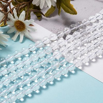 Natural Quartz Crystal Beads Strands G-H236-05A-8mm-1